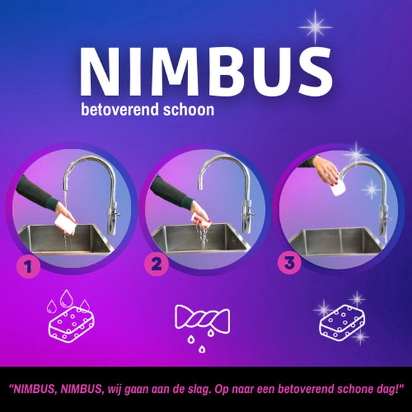 NIMBUS Wonderspons - 72 stuks (3x24) Melamine Spons - Extra Dik