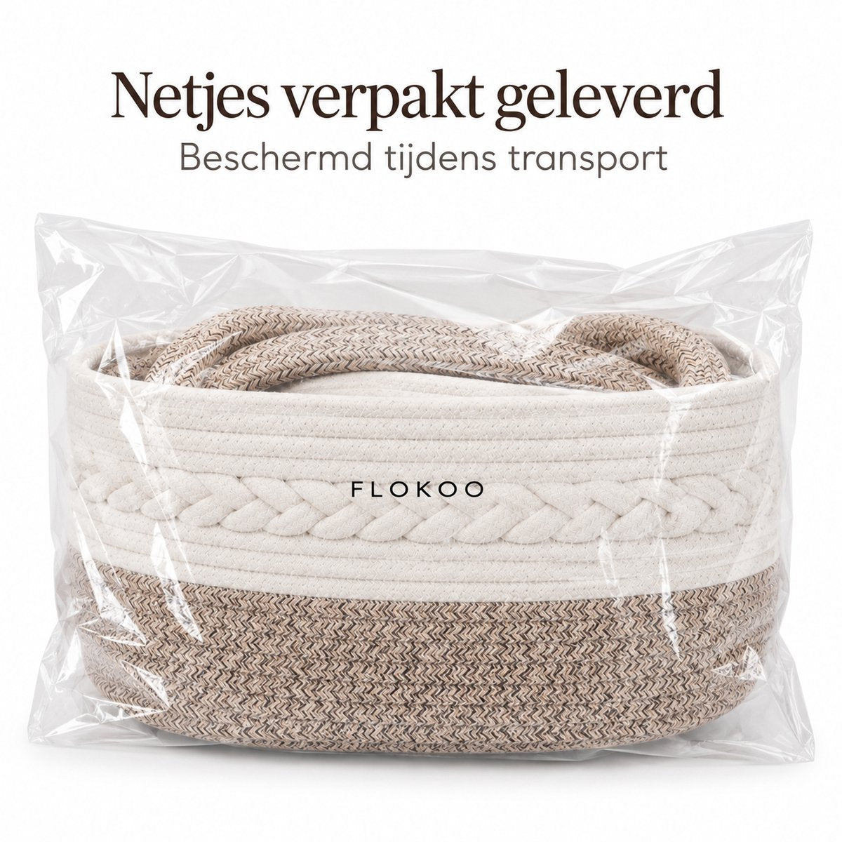 Luiermand voor Commode – Baby Organizer met Uitneembare Vakken – Commodemandje met Handvatten – 36 x 22 x 18 cm – Opbergmand voor Luiers, Doekjes & Babyverzorging – Beige