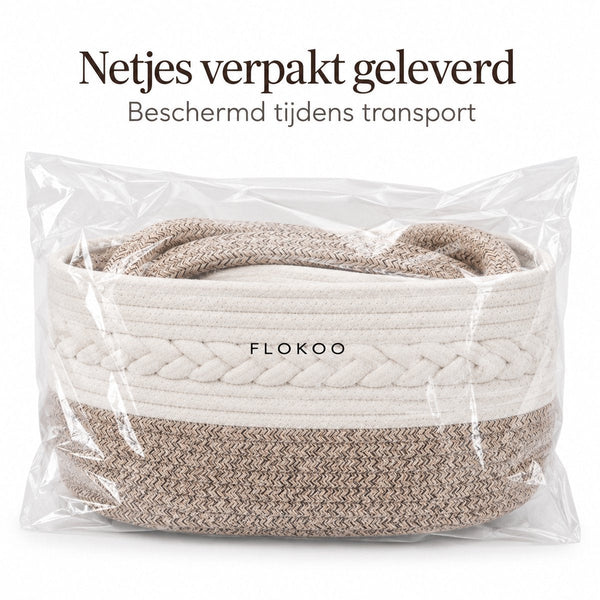 Luiermand voor Commode – Baby Organizer met Uitneembare Vakken – Commodemandje met Handvatten – 36 x 22 x 18 cm – Opbergmand voor Luiers, Doekjes & Babyverzorging – Beige