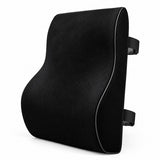 Lendensteun voor Bureaustoel & Auto – Rugkussen – Rugsteun met Memory Foam – Ademend Mesh – Verstelbare Banden – Voor Kantoor, Thuis & Autostoel – Zwart