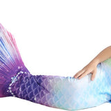 Zeemeerminstaart met bikini verkleed set Blauw, Paars en Roze
