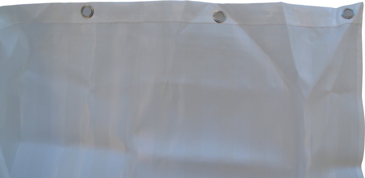 Douchegordijn - Wit - 180 cm x 180 cm - Inclusief ringen - Anti Schimmel - Polyester - Badgordijn