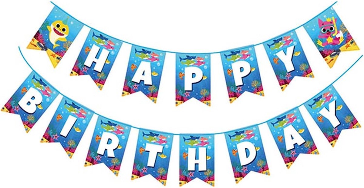 Shark Kinder Verjaardag Versiering 128 stuks