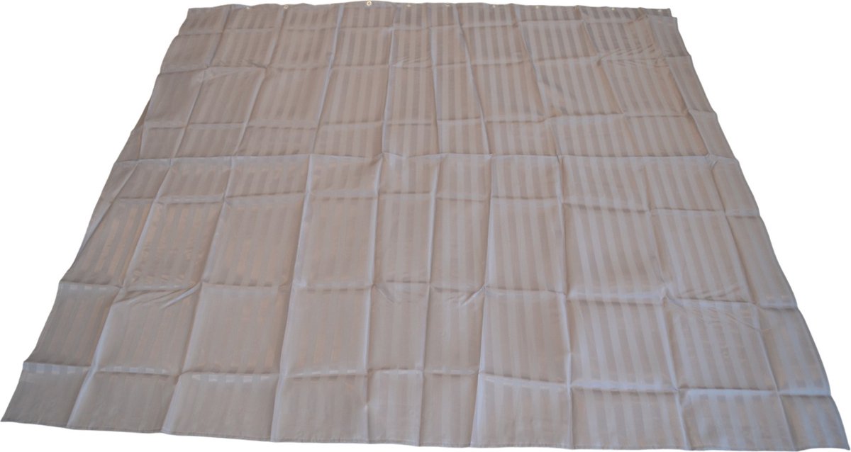 Douchegordijn - Grijs - 180 cm x 180 cm - Inclusief ringen - Anti Schimmel - Polyester - Badgordijn
