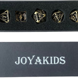 Dungeons and Dragons Dobbelsteen set Metaal Oud Goud met Draken