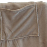 Woondeken met Mouwen - Taupe - 145 x 195 cm - Extra Zacht - Bankkleed - Plaid - Bankplaid - Knuffeldeken
