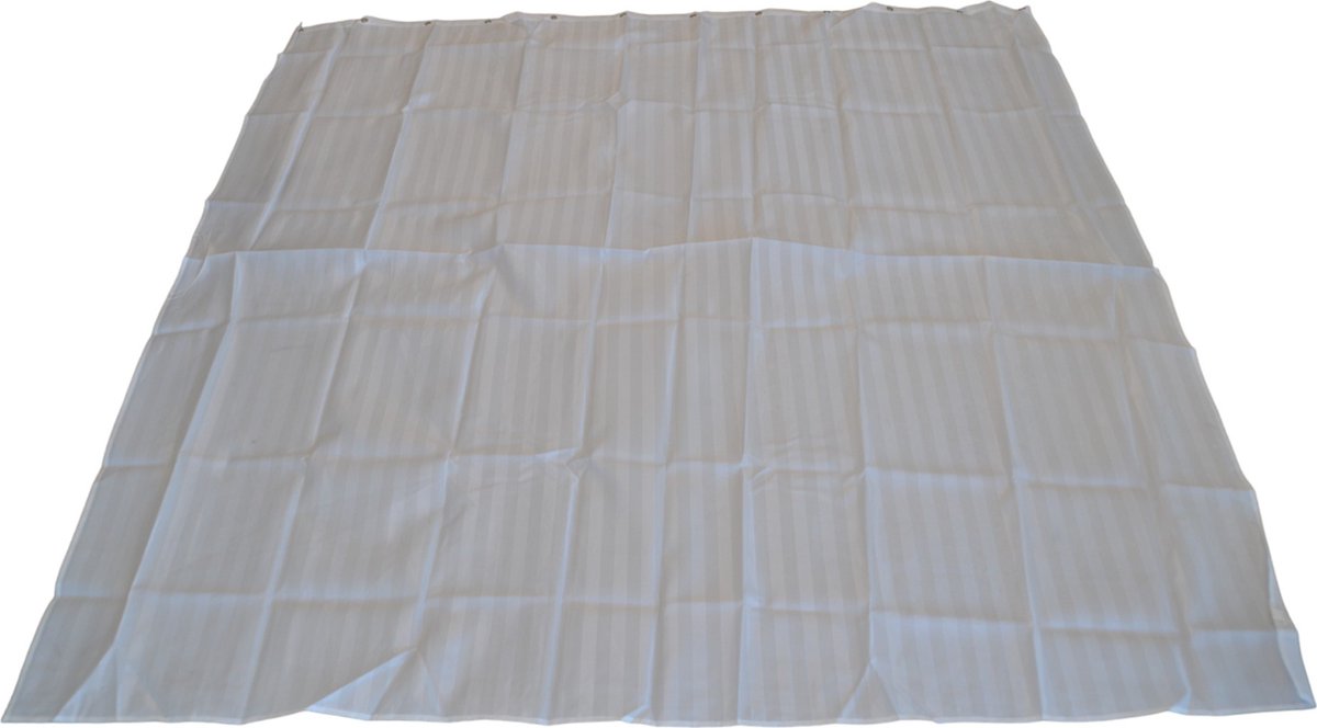 Douchegordijn - Wit - 180 cm x 180 cm - Inclusief ringen - Anti Schimmel - Polyester - Badgordijn