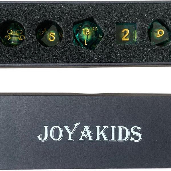 Dungeons and Dragons Dobbelsteen set Groen met Oog in de Stenen
