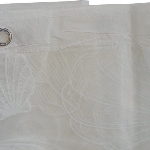 Douchegordijn - Model Strand - 200 cm x 180 cm - Inclusief ringen - Polyester - Badgordijn