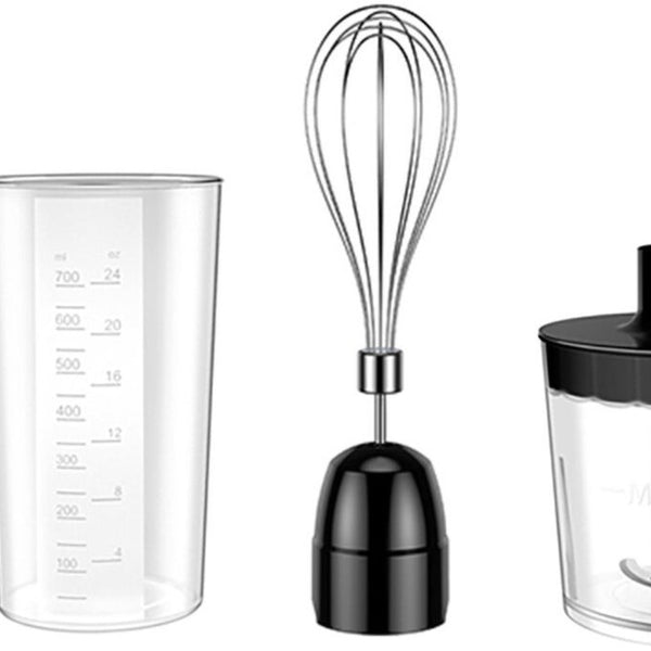 Safecourt Kitchen 6-delige Staafmixer Set - 1000 Watt - Hakmolen - 20 Snelheden - Inclusief Melkopschuimer & Maatbeker