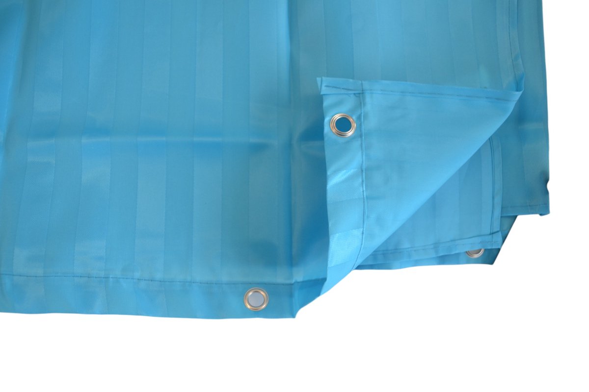 Douchegordijn - Blauw - 180 cm x 180 cm - Inclusief ringen - Anti Schimmel - Polyester - Badgordijn