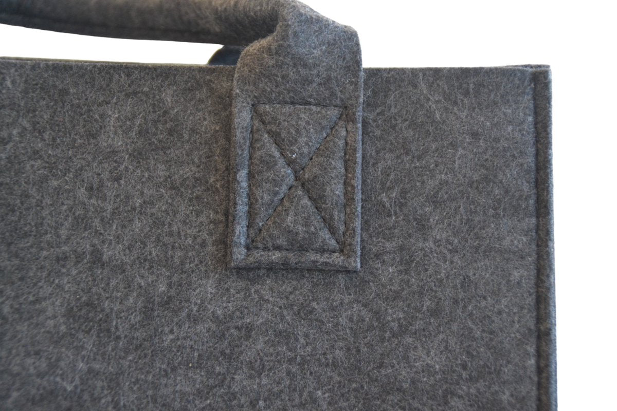 Boodschappentas Vilt - Zwart - 35 x 20 x 28 cm - Vilten tas - Stevige tas - Goodiebag - Shopper - Handtas