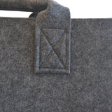 Boodschappentas Vilt - Zwart - 35 x 20 x 28 cm - Vilten tas - Stevige tas - Goodiebag - Shopper - Handtas
