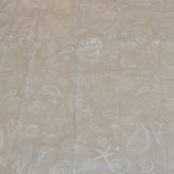 Douchegordijn - Model Strand - 200 cm x 180 cm - Inclusief ringen - Polyester - Badgordijn