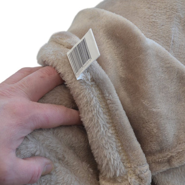 Woondeken met Mouwen - Taupe - 145 x 195 cm - Extra Zacht - Bankkleed - Plaid - Bankplaid - Knuffeldeken