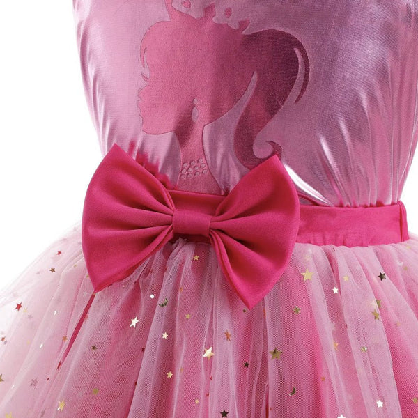 Luxe Barbie Prinsessenjurk Metallic Roze