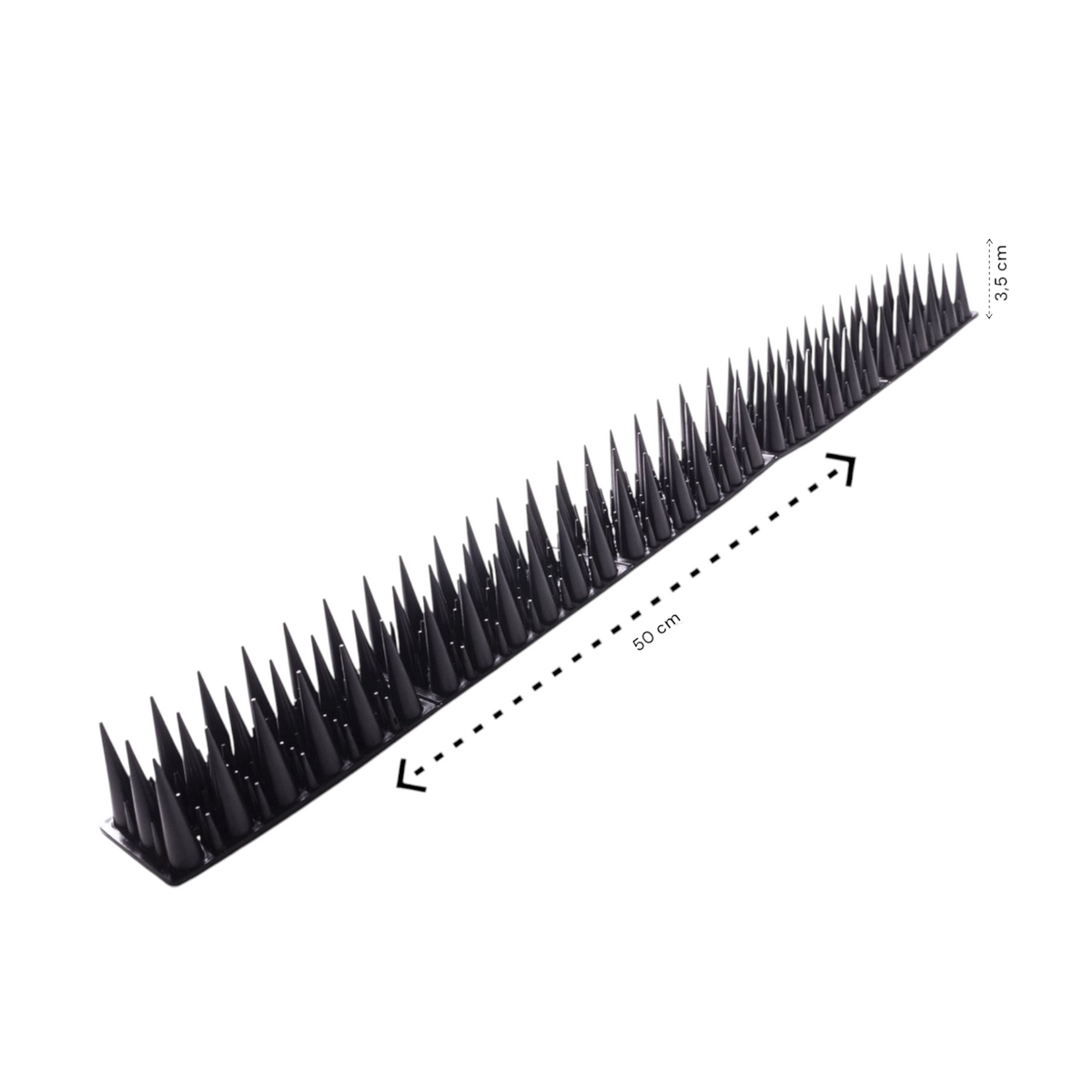 Antiklimstrips - 5 meter (10x 50 cm) - Zwart - Duivenpinnen - Duivenverjager - Vogelverjager - Kattenverjager - Kattenschrik - Vogelwering - Vogelpinnen