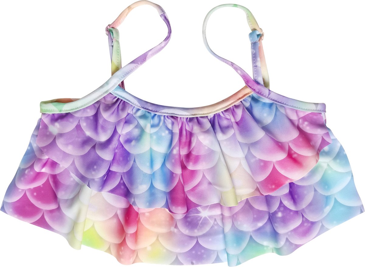 Zeemeerminstaart met bikini verkleed set Blauw, Paars en Roze met MONOVIN