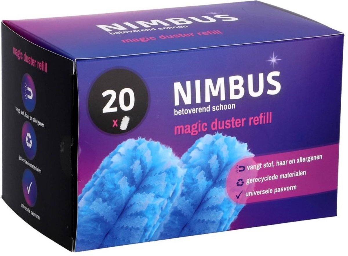 NIMBUS Magic Duster Refill - 20 Navullingen - Geschikt voor Swiffer Duster Handvat