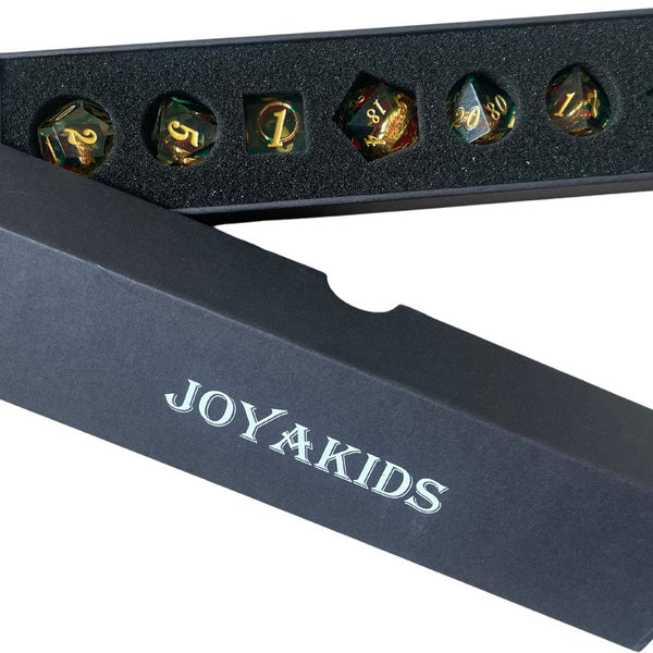 Dungeons and Dragons Dobbelsteen set Groen met Ring in de Stenen