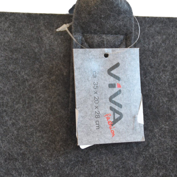 Boodschappentas Vilt - Zwart - 35 x 20 x 28 cm - Vilten tas - Stevige tas - Goodiebag - Shopper - Handtas