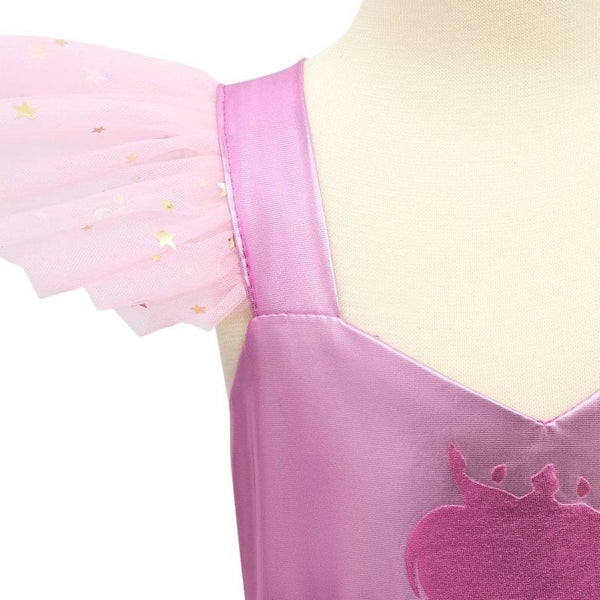 Luxe Barbie Prinsessenjurk Metallic Roze