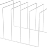 LP Opbergsysteem - Wit - Elpee Opbergrek - Platenrek van Metaal - Opbergrek LP - Vinyl OpbergSysteem - 50 tot 60 Platen - Bordenstandaard