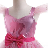 Luxe Barbie Prinsessenjurk Metallic Roze