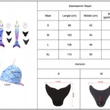 Lunar Zeemeerminstaart met bikini top en Accessoires met MONOVIN