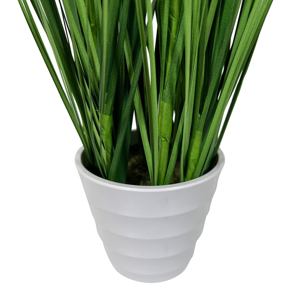 Kopu® Kunstplant Pampusgras 95 cm - 3 pluimen - in witte pot