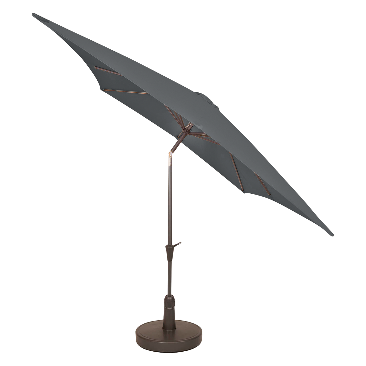 Kopu® Malaga Parasol Vierkant 200x200 cm met Knikarm - Grijs