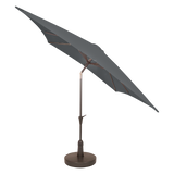 Kopu® Malaga Parasol Vierkant 200x200 cm met Knikarm - Grijs