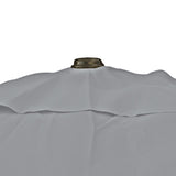 Kopu® Malaga Parasol Vierkant 200x200 cm met Knikarm - Lichtgrijs
