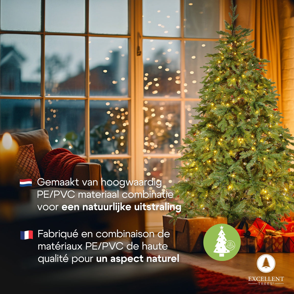 Kerstboom Excellent Trees® LED Ulvik 365 cm met verlichting - Luxe uitvoering - 1210 Lampjes