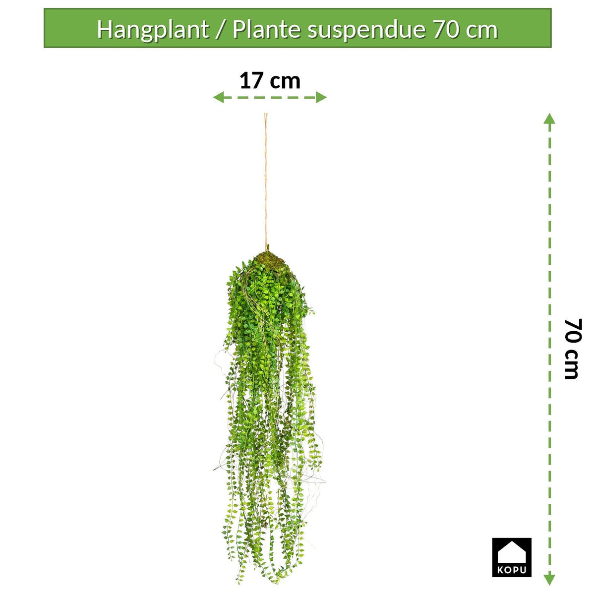 Kopu® Hangplant 70 cm - Macramé Plantenhanger met Pot