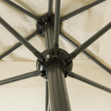 Kopu® Altea Parasol Vierkant 230x230cm Windvanger Creme
