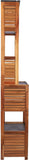 Acaciahout Hoge Badkamerkast 1 deur en 5 legplanken 30x38x170 cm
