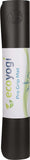 Ecoyogi PRO GRIP Yogamat Extra lang (214 x 68 x 0,42 cm) - Antraciet - 100% Natuurrubber en Vochtabsorberende PU Top Laag | Geweldige veerkracht | Onder alle omstandigheden een stevige grip | Geschikt voor Hot, Bikram, Vinyasa, Flow en Ayenger Yoga