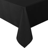 Tafelkleed Luxe - 260x150 cm - Zwart - Waterafstotend - Tafellaken - Tafelzeil - Tafelkleden - Tafelkleed Katoen