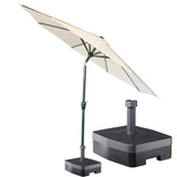 Kopu® ronde stokparasol 300 cm Calma met voet - Naturel