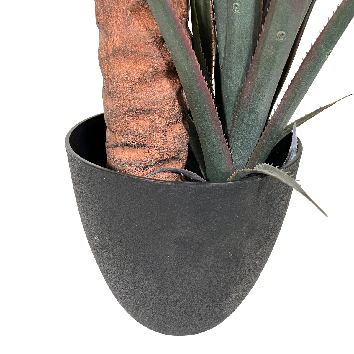 Kopu® Kunstplant Agave 80 cm in zwarte Pot - 2 stammen - Nepplant