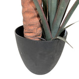 Kopu® Kunstplant Agave 80 cm in zwarte Pot - 2 stammen - Nepplant