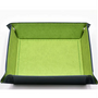 Opvouwbare Dice Tray – Zwart Kunstleer | Voor Dungeons & Dragons & TTRPG Dobbelstenen Groen