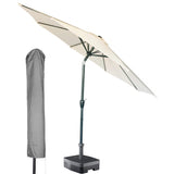 Kopu® ronde stokparasol 300 cm Calma met hoes - Naturel