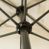 Kopu® Bilbao Rechthoekige Parasol 150x250 cm met hoes en voet - Creme