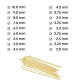 Breinaalden Set Bamboe 36 Stuks - 18 Verschillende Maten - 35 cm Lang - 2 tot 10 mm Dikte