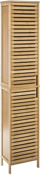 Sicela Bamboe Badkamerkast Hoog - 24x34x170 cm - bruin