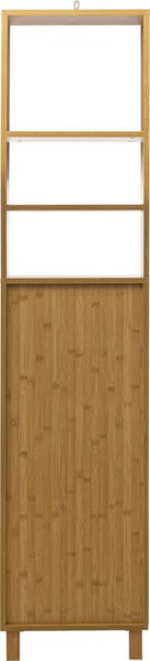 5five Hoge Badkamerkast Sicela Bamboelook 33x38x168 cm - Bruin
