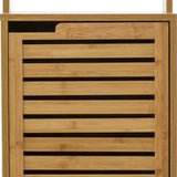 5five Hoge Badkamerkast Sicela Bamboelook 33x38x168 cm - Bruin
