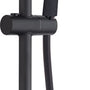 Luzzo® Flat Design douche glijstangset - 3 standen douche -Zwart